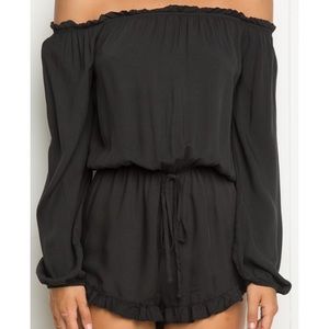 Brandy Melville Other - Brandy Melville off the shoulder romper Brandy Melville Other - Brandy Melville off the shoulder romper